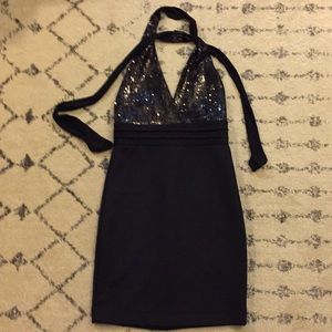 Halter Mini Cocktail Dress